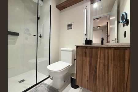 Apartamento para alugar com 30m², 1 quarto e sem vaga Apartamento para alugar com 30m², 1 quarto e sem vagaBanheiro da Suíte