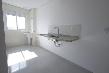 Cozinha de apartamento à venda com 2 quartos, 54m² em Vila Pires, Santo André