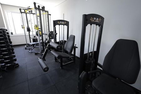 Área comum - Academia de apartamento à venda com 2 quartos, 54m² em Vila Pires, Santo André