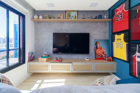 Sala de apartamento para alugar com 1 quarto, 70m² em Jardim Hipico, São Paulo