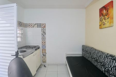 Sala de apartamento para alugar com 1 quarto, 15m² em Jardim Guaiuba, Guarujá