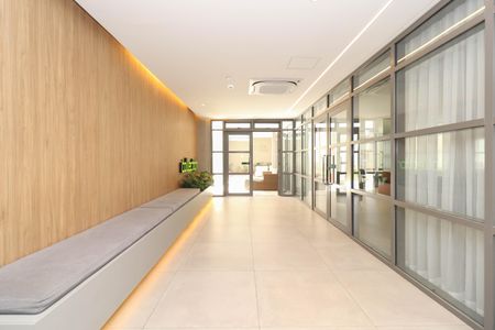 Studio à venda com 26m², 1 quarto e sem vagaHall social