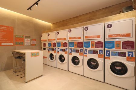 Studio à venda com 26m², 1 quarto e sem vagaLavanderia