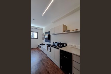 Cozinha de kitnet/studio para alugar com 1 quarto, 24m² em Vila Mariana, São Paulo