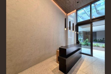 Studio para alugar com 34m², 1 quarto e 1 vagaHall