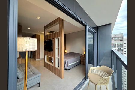 Studio para alugar com 34m², 1 quarto e 1 vagaVaranda