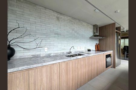 Studio para alugar com 34m², 1 quarto e 1 vagaÁrea gourmet