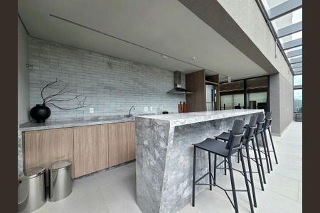 Studio para alugar com 34m², 1 quarto e 1 vagaÁrea gourmet