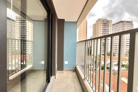 Varanda de kitnet/studio para alugar com 1 quarto, 28m² em Vila Clementino, São Paulo