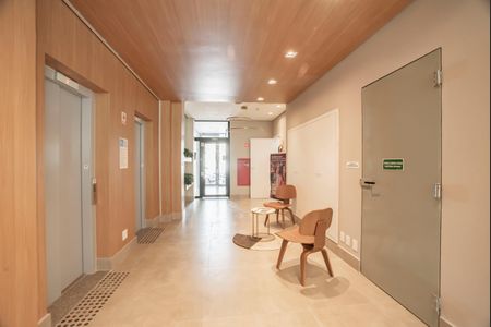 Studio para alugar com 28m², 1 quarto e sem vagaHall social