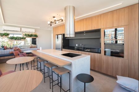 Studio para alugar com 27m², 1 quarto e sem vaga Studio para alugar com 27m², 1 quarto e sem vagaÁrea comum - Salão de festas/Espaço gourmet