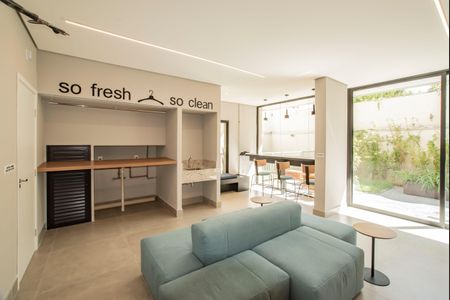 Studio para alugar com 27m², 1 quarto e sem vaga Studio para alugar com 27m², 1 quarto e sem vagaÁrea comum - Lavanderia