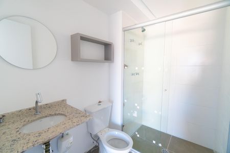 Banheiro de kitnet/studio à venda com 1 quarto, 27m² em Vila Clementino, São Paulo