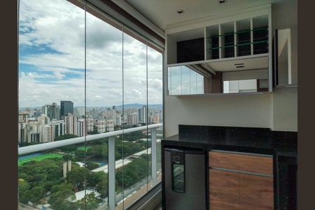 Studio à venda com 50m², 1 quarto e 1 vagaVaranda - vista