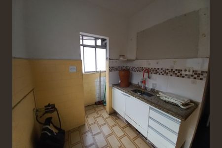 Cozinha de apartamento para alugar com 1 quarto, 43m² em Centro, São Vicente