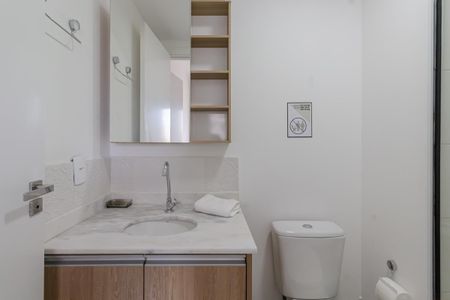 Studio para alugar com 27m², 1 quarto e sem vagaBanheiro da Suíte