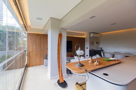 Varanda da Sala de apartamento à venda com 2 quartos, 107m² em Vila Cordeiro, São Paulo