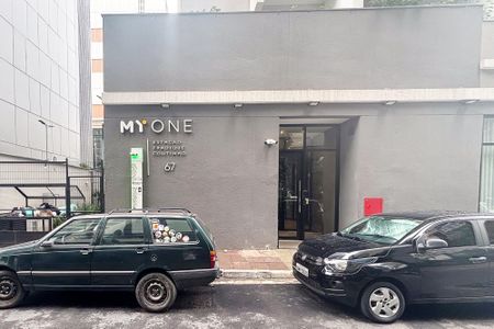 Studio à venda com 25m², 1 quarto e sem vagafachada do predio