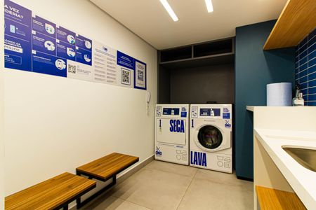 Studio à venda com 32m², 1 quarto e sem vagaLavanderia