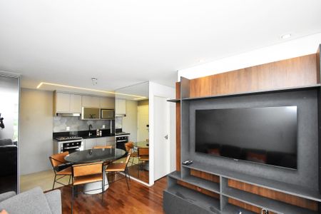 Sala de estar de kitnet/studio para alugar com 2 quartos, 55m² em Jardim Paulistano, São Paulo