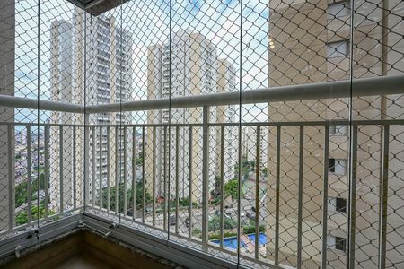 Varanda da  Sala de apartamento à venda com 2 quartos, 58m² em Jardim Maria Rosa, Taboão da Serra