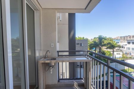 Varanda da sala  de apartamento para alugar com 2 quartos, 54m² em Centro, Diadema