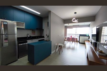 Sala de apartamento à venda com 1 quarto, 60m² em Vila Dom Pedro I, São Paulo