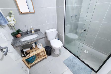 Apartamento para alugar com 35m², 1 quarto e sem vagaBanheiro do Studio 