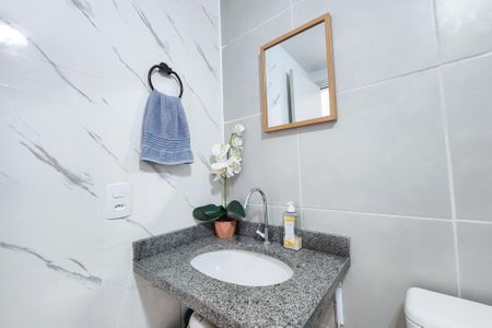 Apartamento para alugar com 35m², 1 quarto e sem vagaBanheiro do Studio 