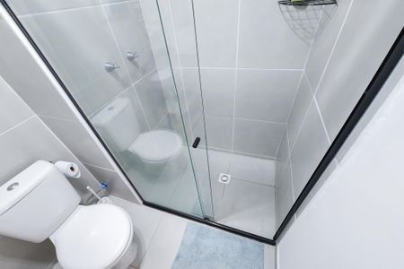 Apartamento para alugar com 35m², 1 quarto e sem vagaBanheiro do Studio 