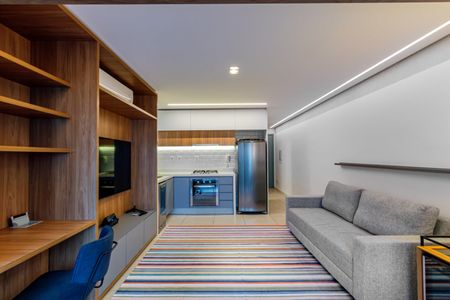 Sala de apartamento à venda com 1 quarto, 52m² em Pompeia, São Paulo