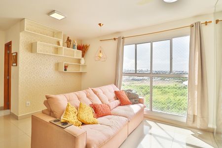 Sala de apartamento para alugar com 2 quartos, 53m² em Jardim Inconfidência, Uberlândia