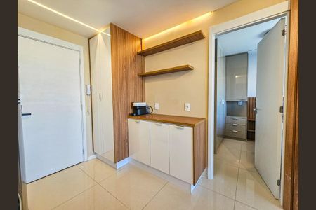 Cozinha de apartamento à venda com 1 quarto, 28m² em Brooklin, São Paulo