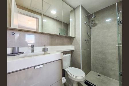 Apartamento à venda com 28m², 1 quarto e sem vaga Apartamento à venda com 28m², 1 quarto e sem vagaBanheiro da Suíte
