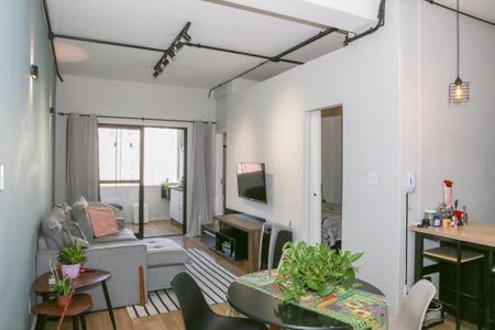 Sala de apartamento para alugar com 1 quarto, 55m² em Santa Cecilia, São Paulo