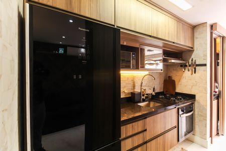 Cozinha de apartamento à venda com 2 quartos, 57m² em Brás, São Paulo