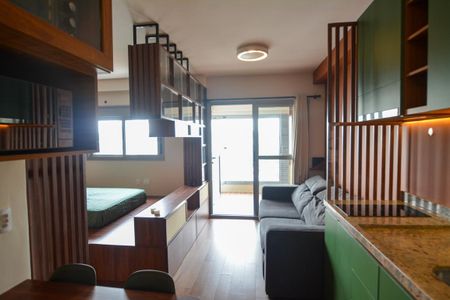 Apartamento para alugar com 36m², 1 quarto e 1 vaga Apartamento para alugar com 36m², 1 quarto e 1 vagaDetalhe Sala