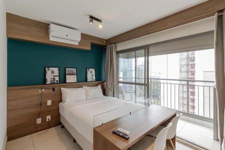 Studio de kitnet/studio para alugar com 1 quarto, 25m² em Indianópolis, São Paulo