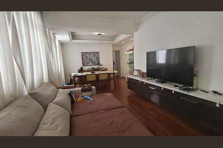 Sala  de apartamento à venda com 3 quartos, 140m² em Sion, Belo Horizonte