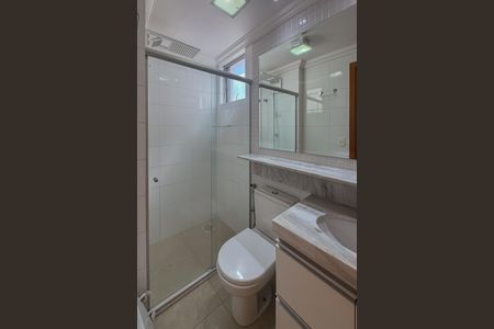 Banheiro da Suíte de apartamento para alugar com 3 quartos, 72m² em Santo Antônio, Belo Horizonte