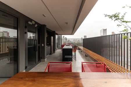 Studio para alugar com 25m², 1 quarto e sem vagaChurrasqueira