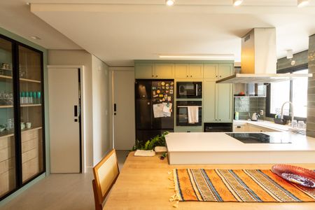 Cozinha Americana de apartamento para alugar com 3 quartos, 105m² em Nova Campinas, Campinas