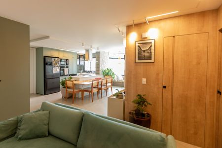 Sala de apartamento para alugar com 3 quartos, 105m² em Nova Campinas, Campinas