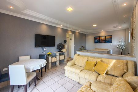 Sala de apartamento para alugar com 2 quartos, 80m² em Jardim Imperador, Praia Grande