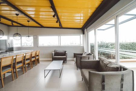 Apartamento para alugar com 40m², 2 quartos e 1 vagaÁrea comum - Salão de festas