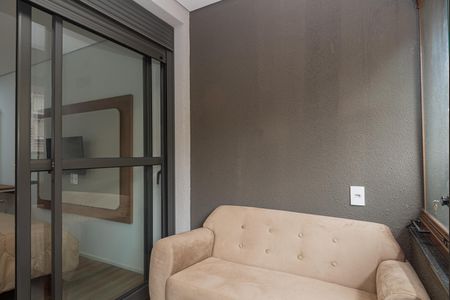 Studio para alugar com 28m², 1 quarto e sem vaga Studio para alugar com 28m², 1 quarto e sem vagaVaranda e Cozinha