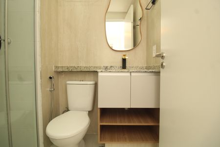 Apartamento para alugar com 35m², 1 quarto e sem vagaBanheiro da Suíte