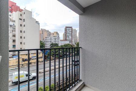 Varanda de kitnet/studio para alugar com 1 quarto, 24m² em Campos Elíseos, São Paulo