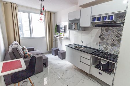 Sala/Cozinha de apartamento para alugar com 1 quarto, 29m² em Belenzinho, São Paulo
