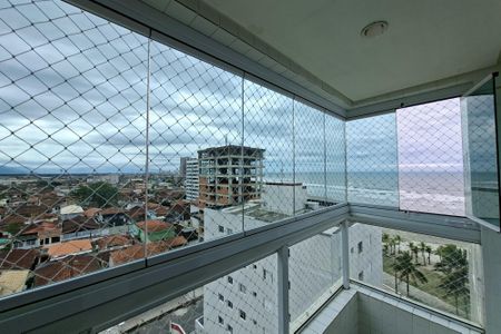 Varanda da sala  de apartamento para alugar com 1 quarto, 59m² em Balneario Flórida, Praia Grande